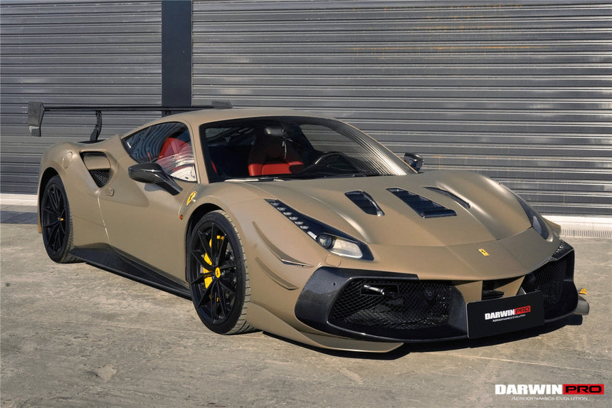 2015-2020 Ferrari 488 GTB & Spyder Challenge Evo Modena Style Side Skirts