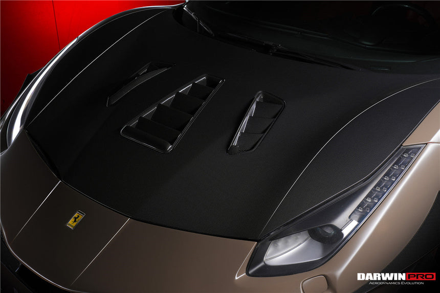 2015-2020 Ferrari 488 GTB & Spyder Challenge Evo Modena Style Hood