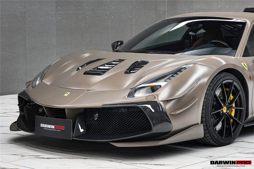 2015-2020 Ferrari 488 GTB & Spyder Challenge Evo Modena Style Front Bumper