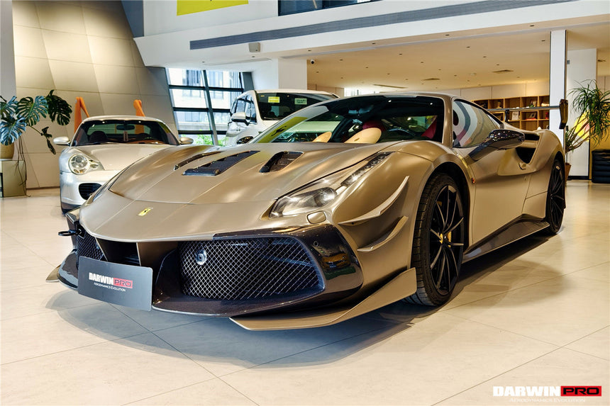 2015-2020 Ferrari 488 GTB & Spyder Challenge Evo Modena Style Front Bumper