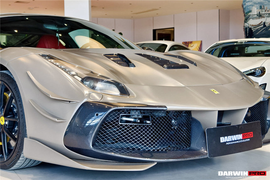 2015-2020 Ferrari 488 GTB & Spyder Challenge Evo Modena Style Front Bumper