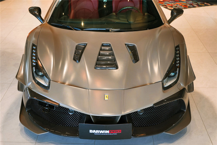 2015-2020 Ferrari 488 GTB & Spyder Challenge Evo Modena Style Hood