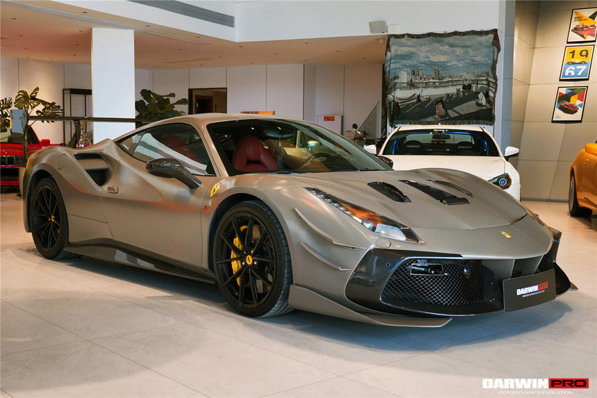 2015-2020 Ferrari 488 GTB & Spyder Challenge Evo Modena Style Front Bumper