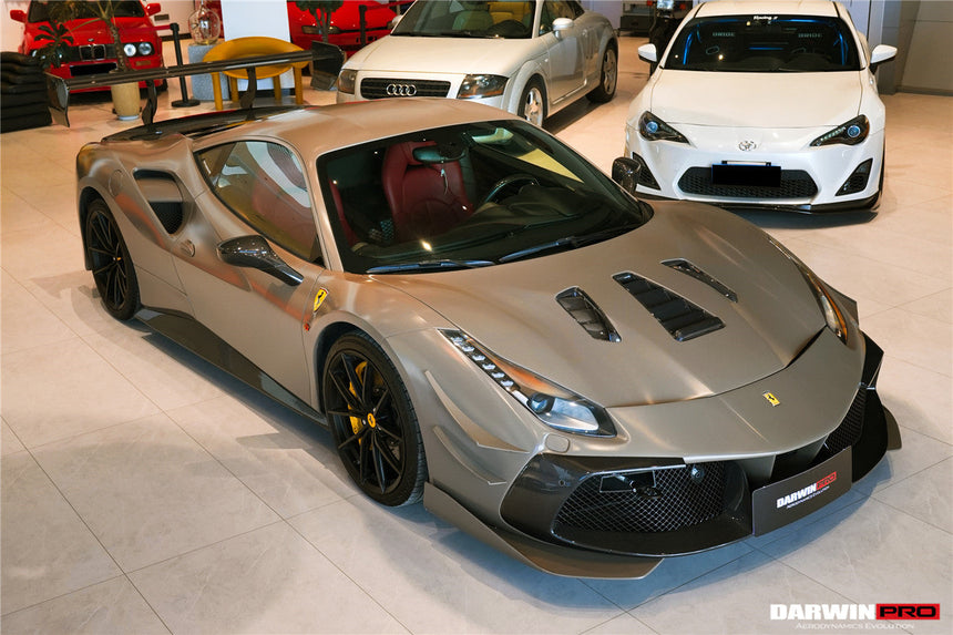 2015-2020 Ferrari 488 GTB & Spyder Challenge Evo Modena Style Hood