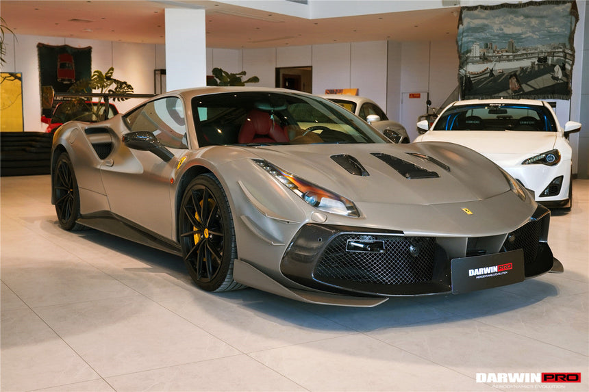 2015-2020 Ferrari 488 GTB & Spyder Challenge Evo Modena Style Front Bumper
