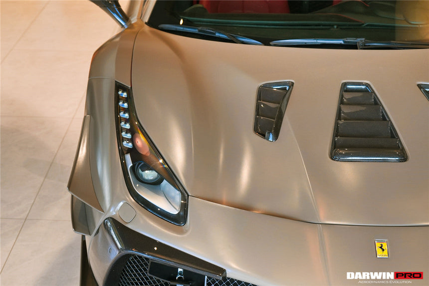 2015-2020 Ferrari 488 GTB & Spyder Challenge Evo Modena Style Hood