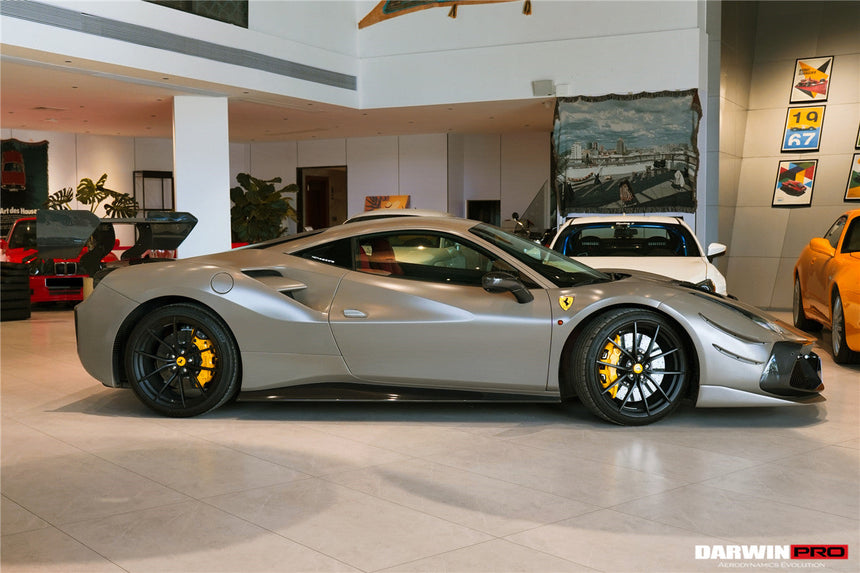 2015-2020 Ferrari 488 GTB & Spyder Challenge Evo Modena Style Side Skirts