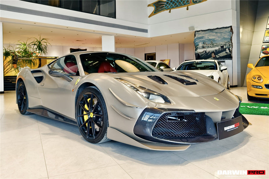 2015-2020 Ferrari 488 GTB & Spyder Challenge Evo Modena Style Front Bumper