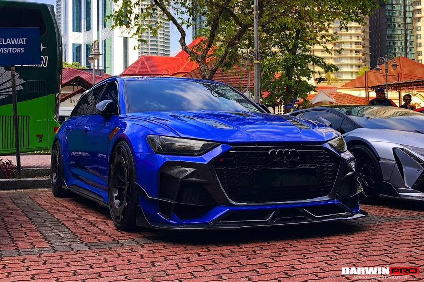 DarwinPRO 2019-UP Audi RS6 Avant C8 & RS7 Quattro IMP Performance Side Skirts Under Board