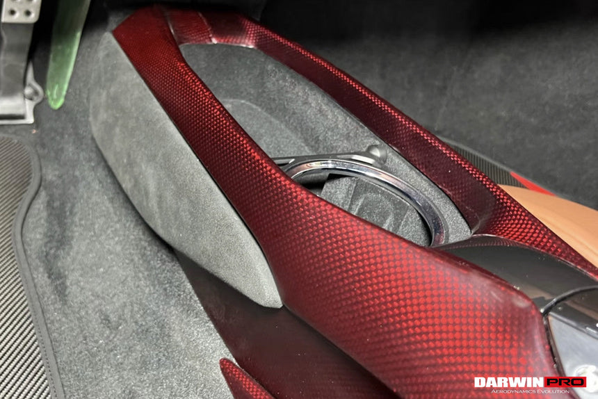 2022-2026 Ferrari 296 GTB GTS (Type F171) OE Style Dry Carbon Fiber Center Control Surround Panel Front End