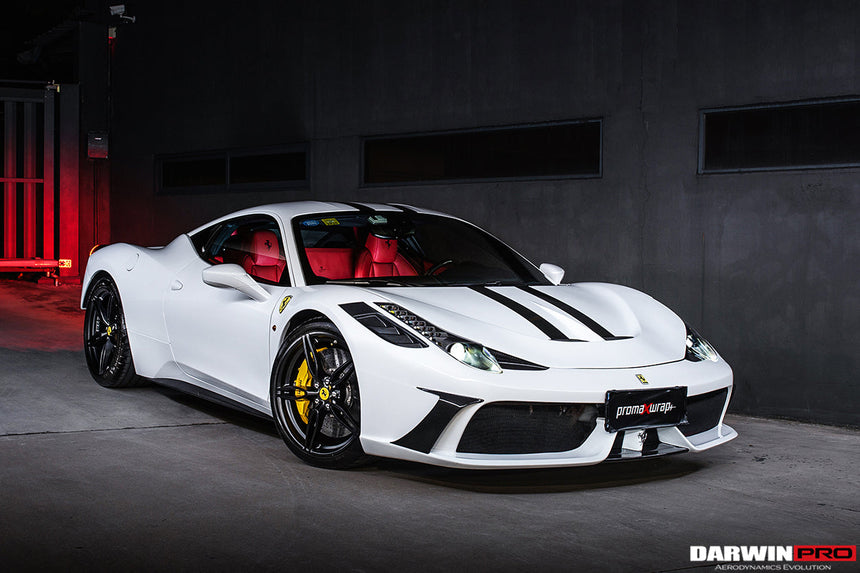 2010-2015 Ferrari 458 Italia and Spider Partial Carbon Fiber Front Bumper DarwinPRO ( Speciale Design)