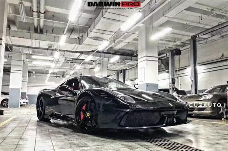 2010-2015 Ferrari 458 Italia and Spider Partial Carbon Fiber Front Bumper DarwinPRO ( Speciale Design)