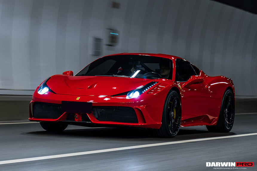 2010-2015 Ferrari 458 Italia and Spider Carbon Fiber Hood DarwinPRO ( Speciale Design)