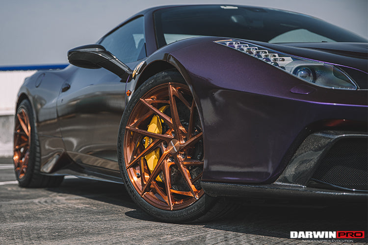 2010-2015 Ferrari 458 Italia and Spider BKSS Style Side Skirts DarwinPRO (BKSS Design)