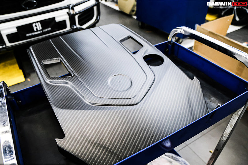 2019-2023 Mercedes Benz W464 G500/G550 G-Class G Wagon Dry Carbon Fiber Engine Cover