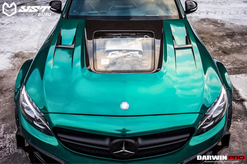2015-2021 Mercedes Benz W205 C63/S AMG IMP Performance Partial Carbon Fiber Hood