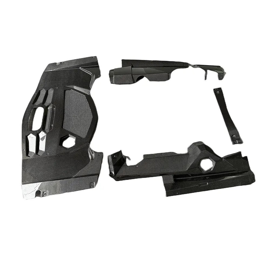 Lamborghini Aventador LP700 Dry Carbon Fiber Rear Engine Cover Engine Bay Kits Firewall Panel