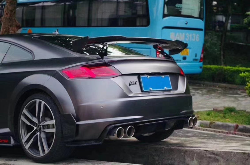 Audi TTS / TTRS MK3 8S 2016-19 AS Style Carbon Fiber Rear Diffuser With Winglets