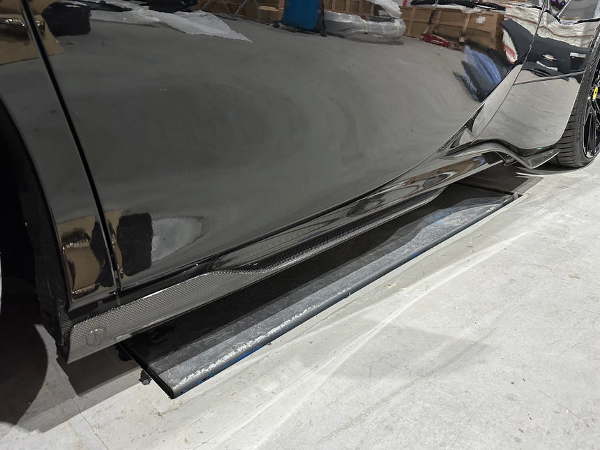 Dry Carbon Fiber Ferrari SF90 Stradale Side Skirts - Zacoe