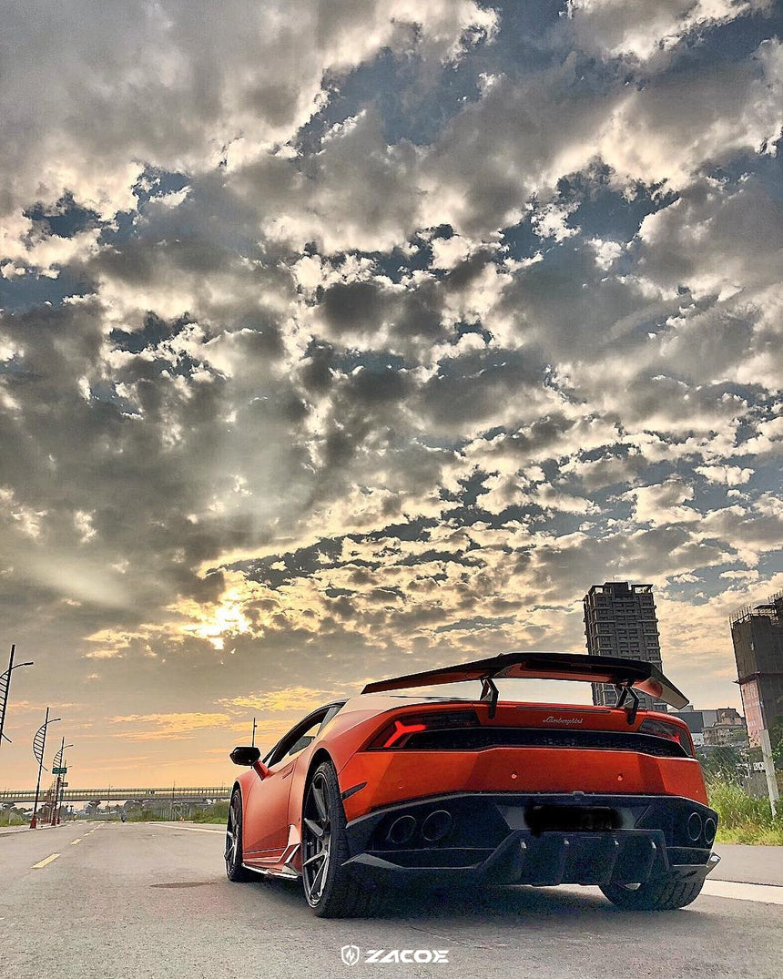 Lamborghini Huracan LP610 Dry Carbon Fiber Diffuser - Zacoe
