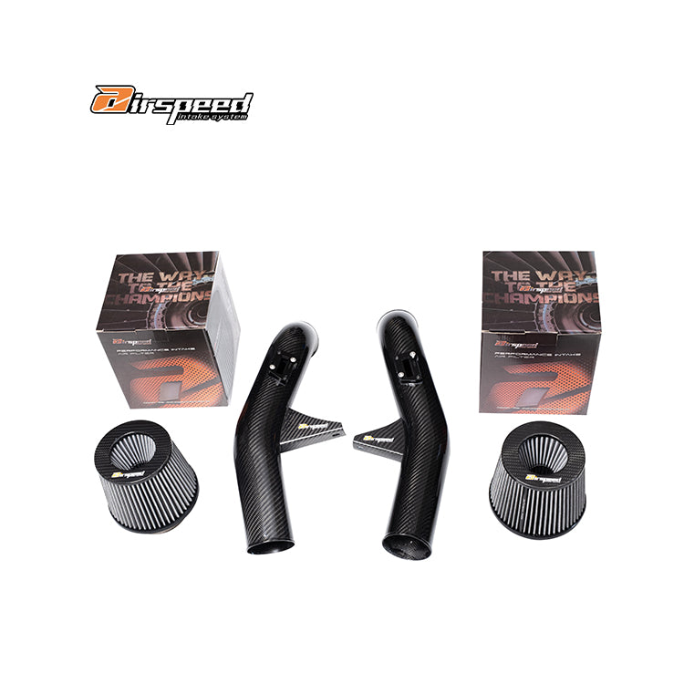 Nissan GTR R35 2009 Airspeed Brand 100% Dry Carbon Fiber Cold Air Intake System