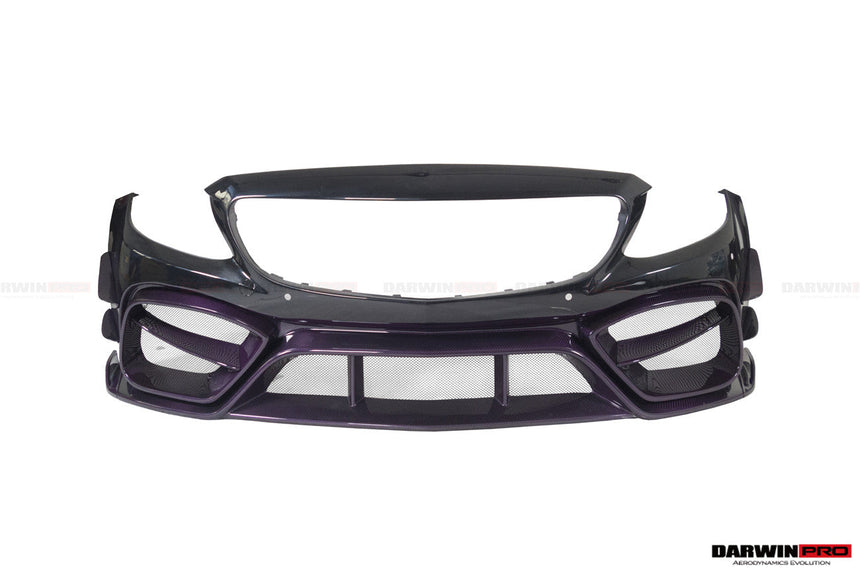 2015-2021 Mercedes Benz W205 C63/S AMG Coupe IMP Performance Partial Carbon Fiber Front Bumper