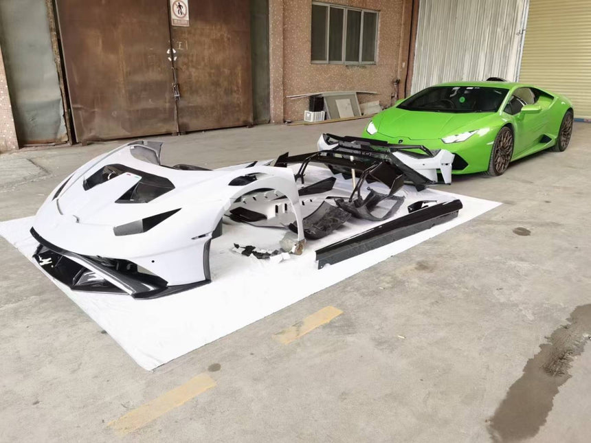 lamborghini huracan lp580 lp610 upgrade STO DRY Carbon kits front bumper rear bumper fender exhaust hood engine cover