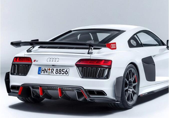 GT Style Real Carbon Fiber Car Rear Wing Trunk Lip Spoiler For Audi R8 V8 V10 Coupe 2008-2023