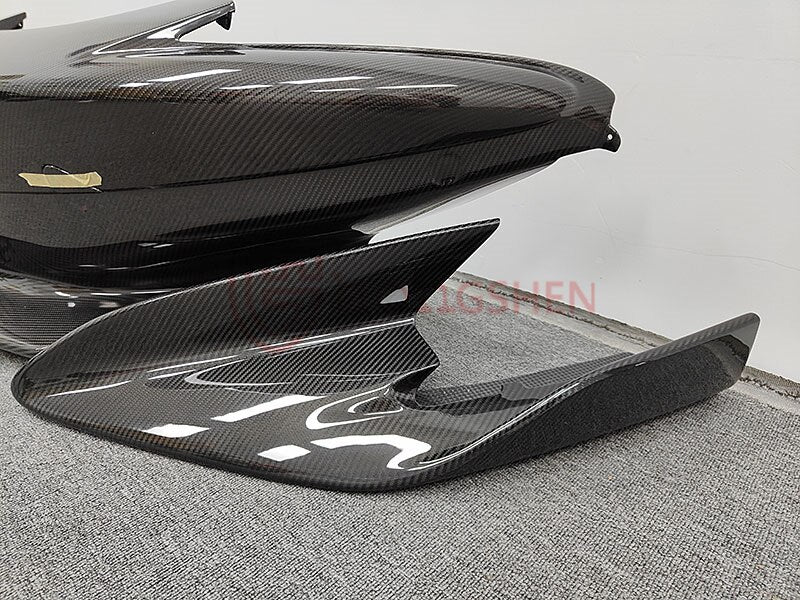 For McLaren 540C 570S upgrade 600LT Full body kit Dry carbon fiber front bumper Rear bumper Spoiler side skirt Front hood