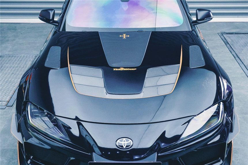 2019-UP Toyota GR Supra (J29/DB) A90 A91 BKSSII Style Carbon Fiber Hood