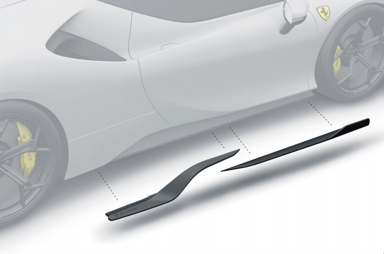 Dry Carbon Fiber Ferrari SF90 Stradale Side Skirts - Zacoe