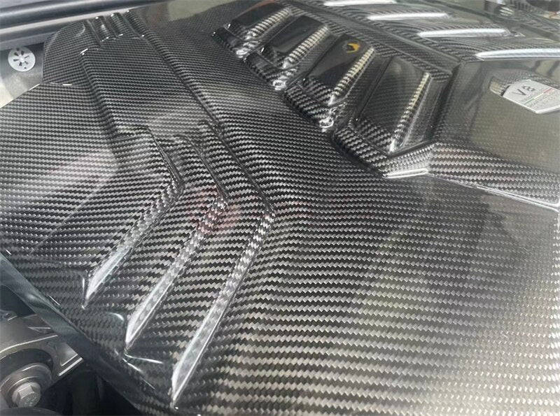 Dry Carbon Car Engine Hood Insulation Bonnet Cover for Lamborghini URUS