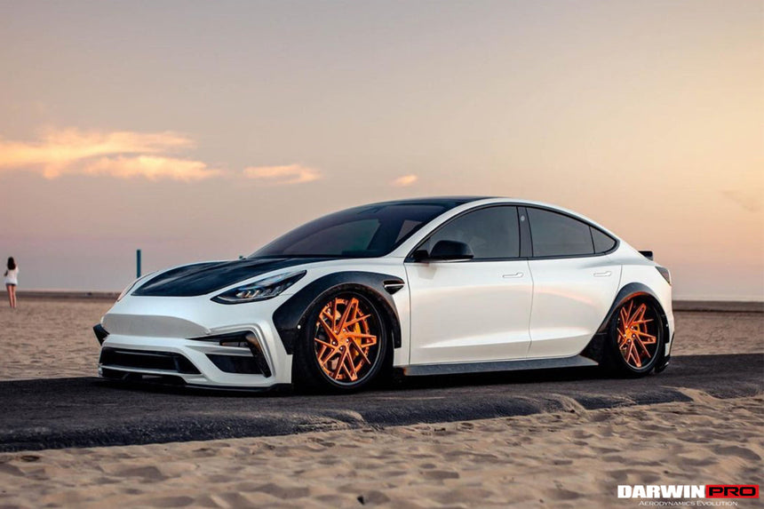2021+ Tesla Model 3 IMP Performance Partial Carbon Fiber Full Body Kit