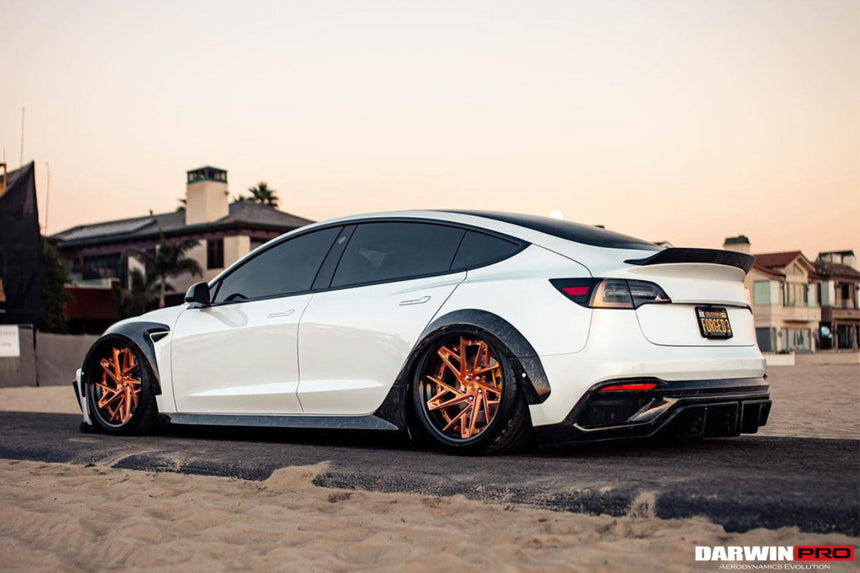 2021+ Tesla Model 3 IMP Performance Partial Carbon Fiber Full Body Kit