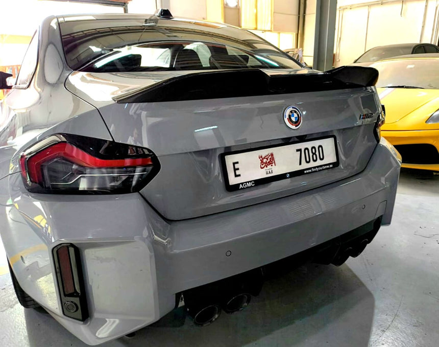 2021-2025 BMW M2 G87 Ducktail Style Dry Carbon Fiber Trunk Spoiler
