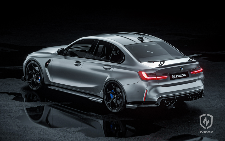 BMW M3 - G80 Dry Carbon Fiber Spoiler Wing - Zacoe