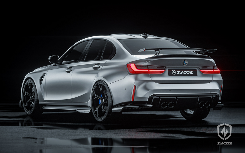 BMW M3 - G80 Dry Carbon Fiber Spoiler Wing - Zacoe