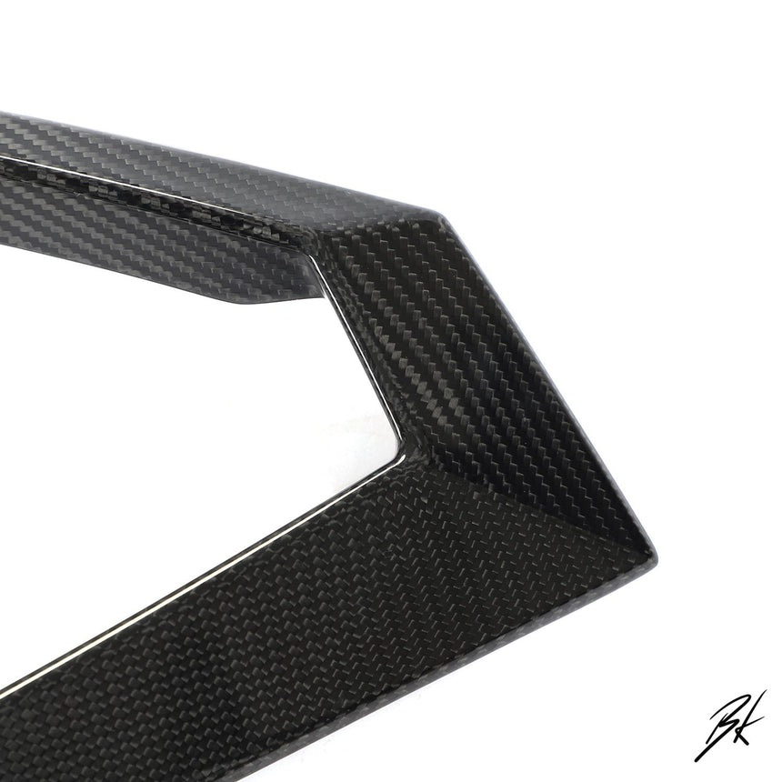 BodyKits Aerodynamics LLC dry carbon fiber canard for Lamborghini Urus with a glossy woven texture