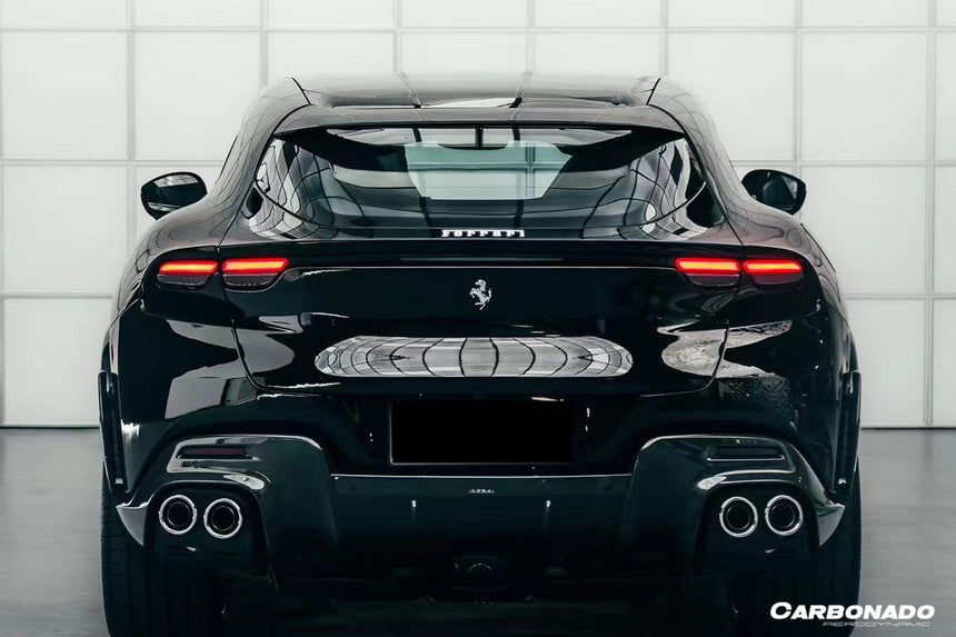 2023-UP Ferrari Purosangue FUV Type F175 OEM Style Dry Carbon Fiber Rear Diffuser