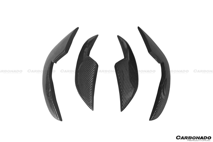 2013-2018 Audi RS6 Avant BS Style Carbon Fiber Front Bumper Canards