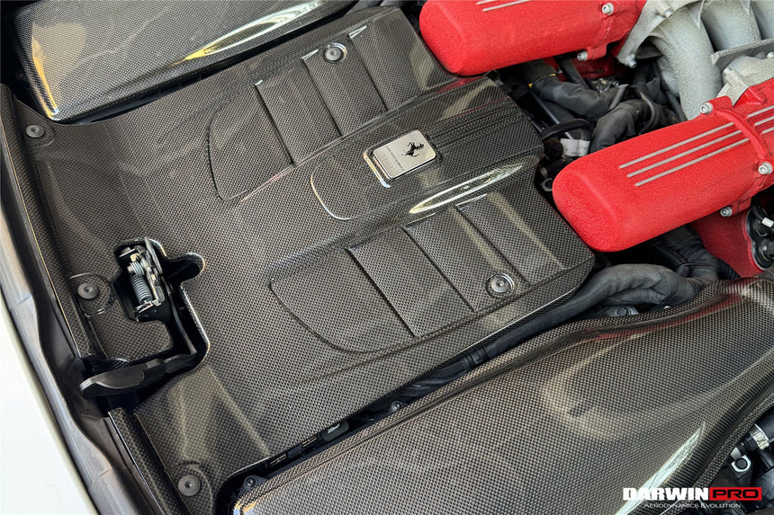 2012-2017 Ferrari F12 Berlinetta Autoclave Carbon Fiber Engine Cover Replacement DarwinPRO (OE)