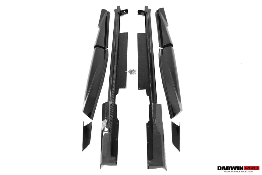 2023-UP Ferrari Purosangue F175 Carbon Fiber Side Skirts DarwinPRO iMP Design