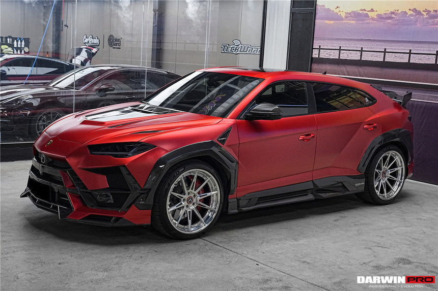 DarwinPRO 2018-2025 Lamborghini URUS BKSS Part Carbon Fiber Side Skirts | Fits URUS, S, Performante