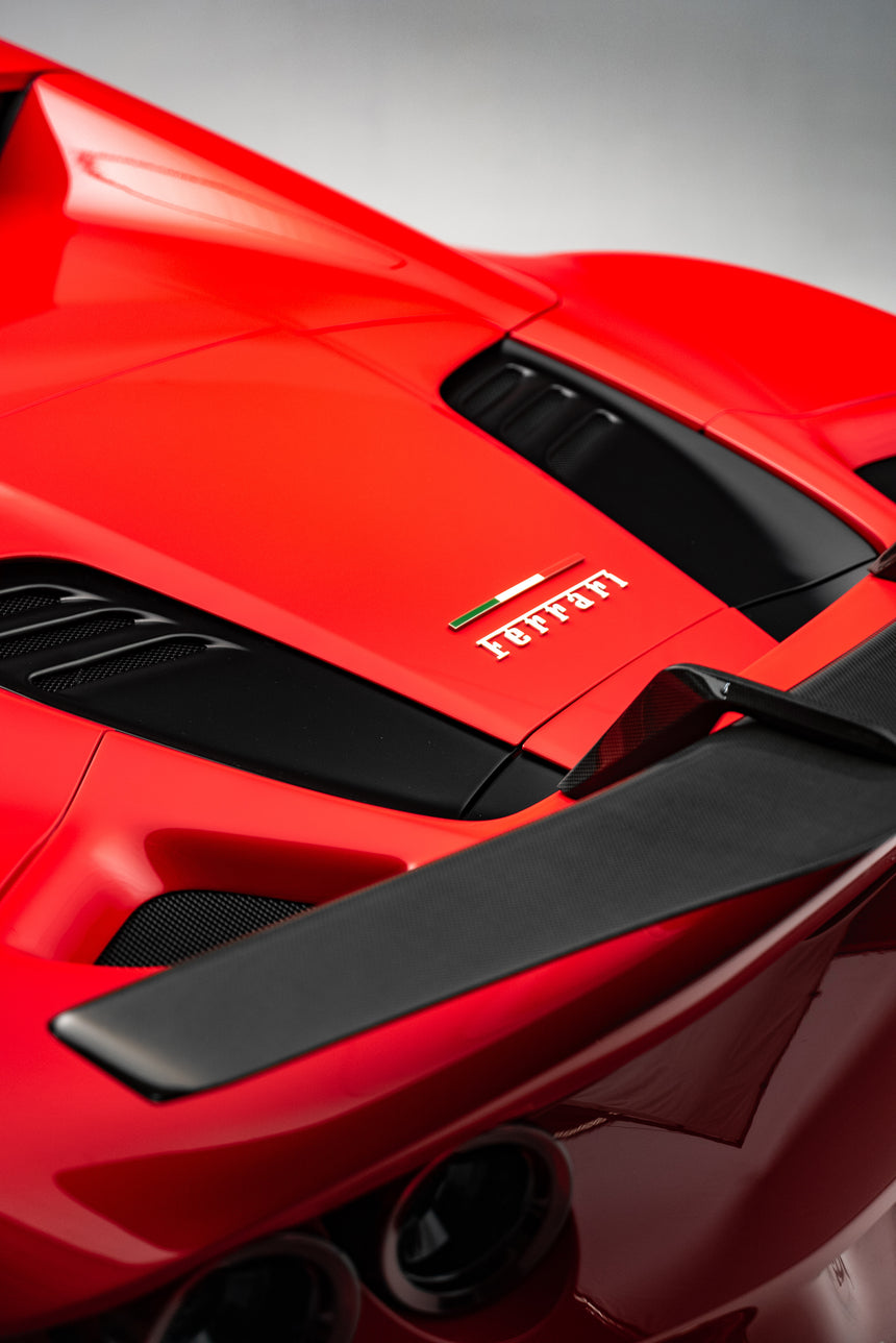 Dry Carbon Fiber Ferrari F8 Tributo Rear Wing - Zacoe