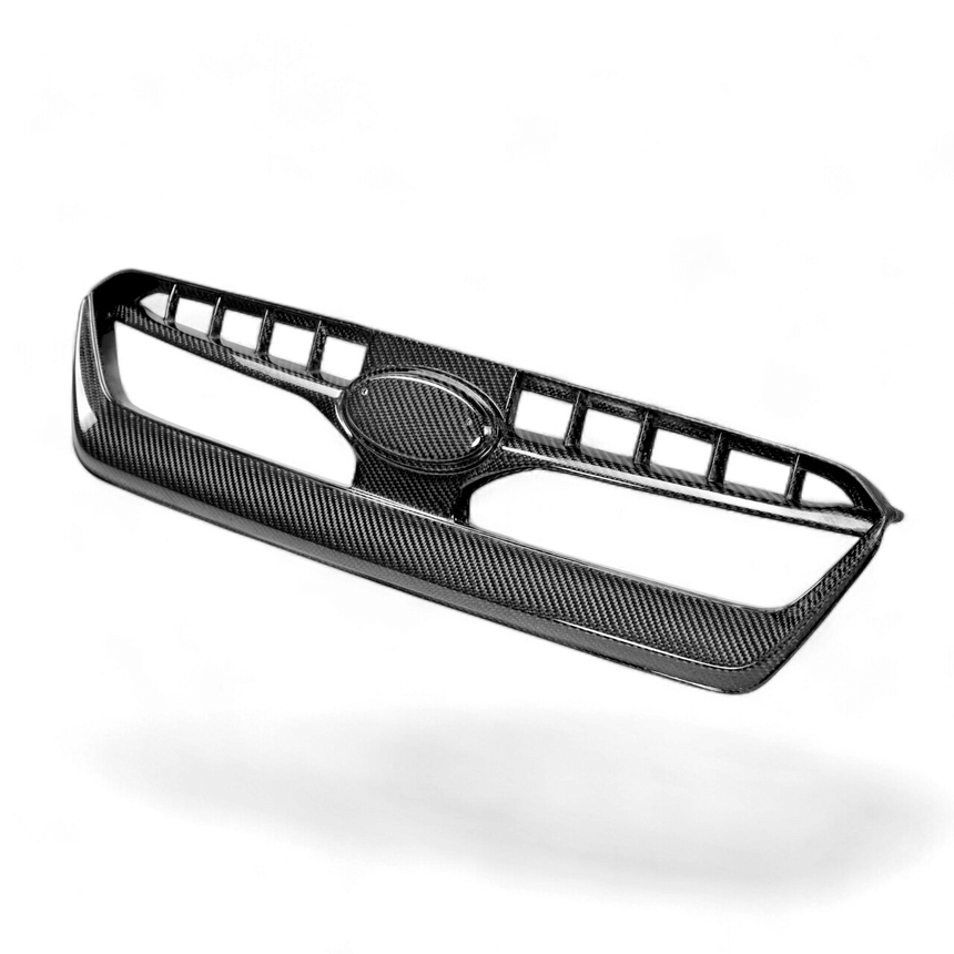 OEM-style carbon fiber front grille for 2015-2017 Subaru WRX/STi