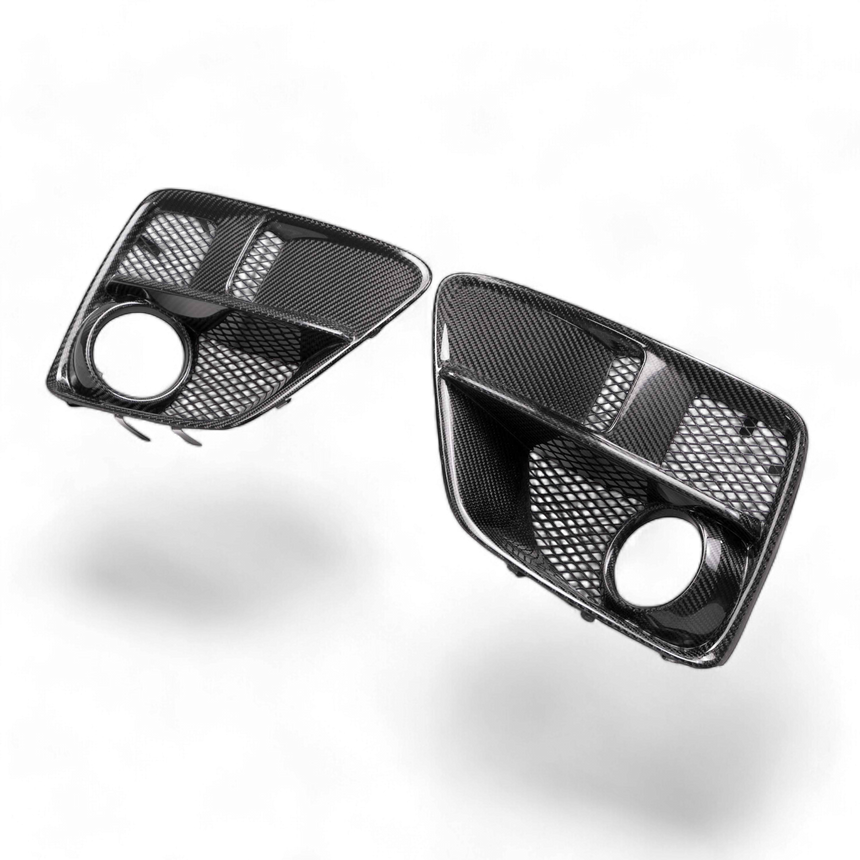 Carbon fiber fog light surround for 2015-2017 Subaru WRX/STi