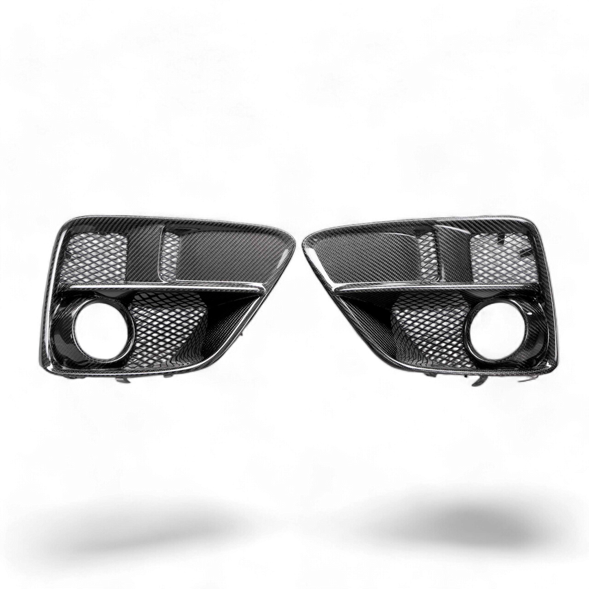 Carbon fiber fog light surround for 2015-2017 Subaru WRX/STi