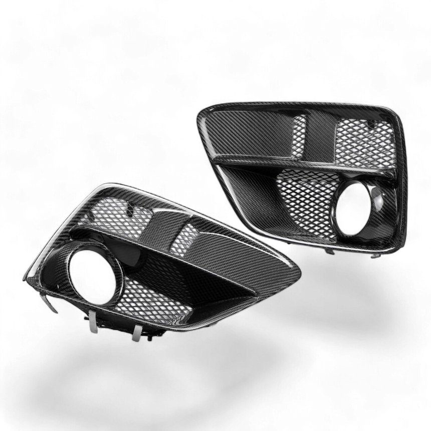Carbon fiber fog light surround for 2015-2017 Subaru WRX/STi