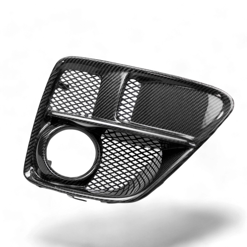 Carbon fiber fog light surround for 2015-2017 Subaru WRX/STi