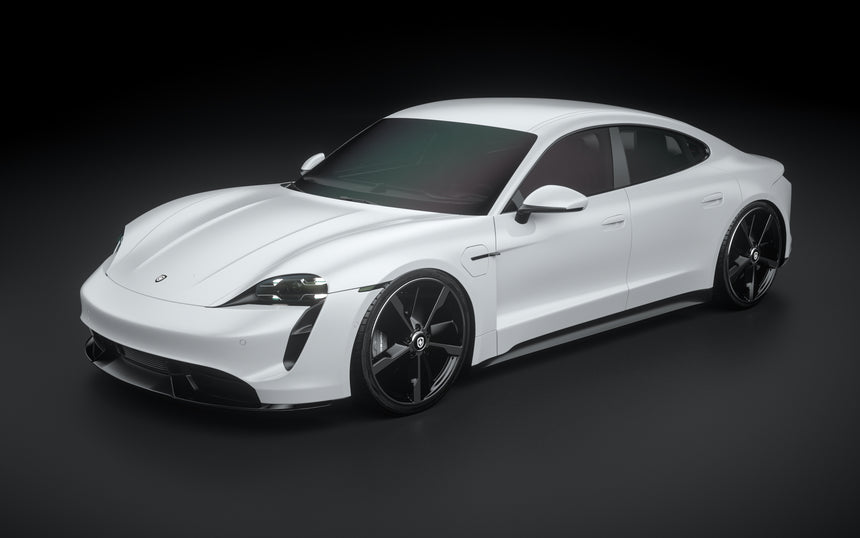 Porsche Taycan Dry Carbon Fiber Front Lip - Zacoe